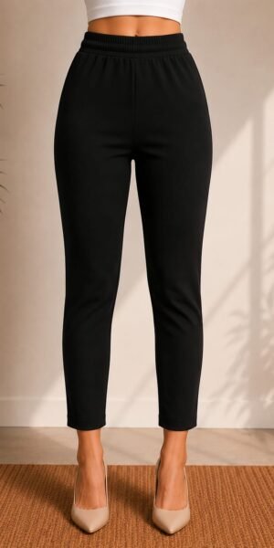 Ankle Length Laggings Black Plus