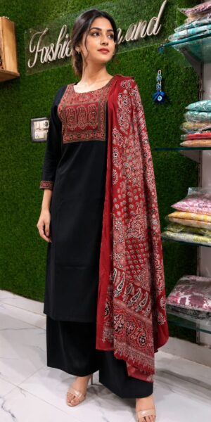 Jaipuri Cotton Baatik Plazo Suit Set