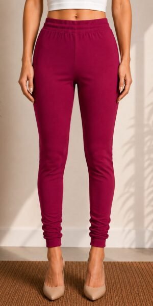 Premium Churidar Leggings - Maroon