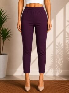 Ankle Length Laggings Burgundy