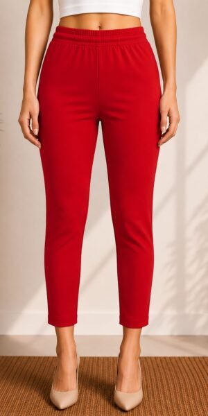 Ankle Length Laggings Red