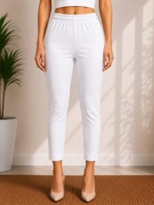 Ankle Length Laggings White