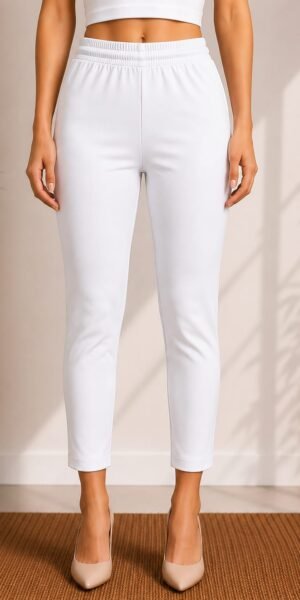 Ankle Length Laggings White