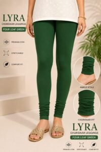 Premium Churidar Leggings Four leaf green colour