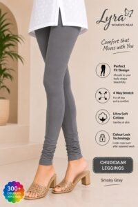 Premium Churidar Leggings Smoke Grey