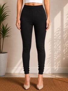 Premium Churidar Leggings -Black