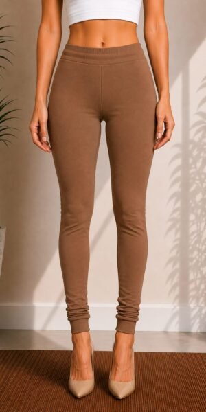 Premium Churidar Leggings -Tan Brown