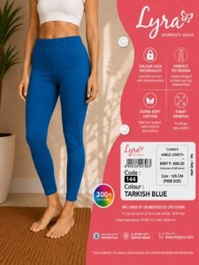 Ankle Length Laggings Tarkish Blue