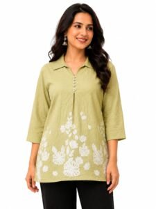 Elegant Rayon Embroidered Top for Women