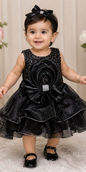 Elegant Party Wear Frock for Baby Girls