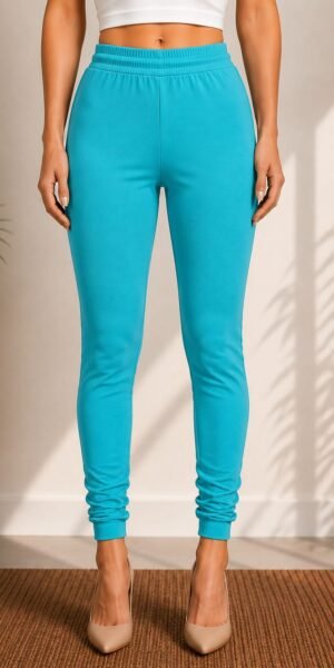 Ankle Length Laggings Aqua Green