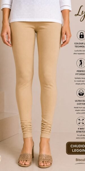 Premium Churidar Leggings - Biscuit