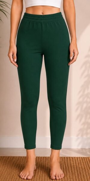 Ankle Length Laggings Bottle Green