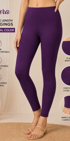 Ankle Length Laggings Brinjal