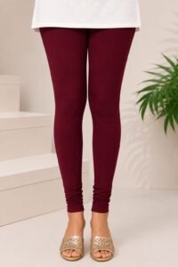 Premium Churidar Leggings -burgundy