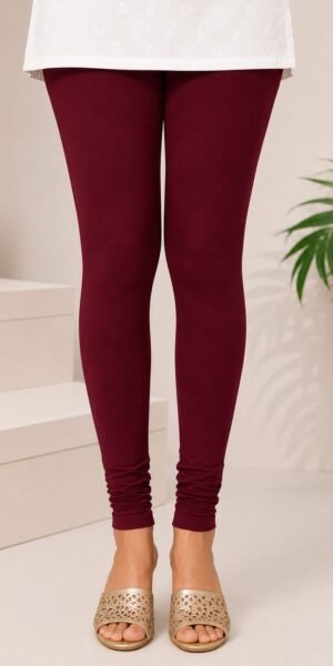 Premium Churidar Leggings -burgundy