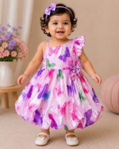 Organza Fabric Party Wear Frock for Girls