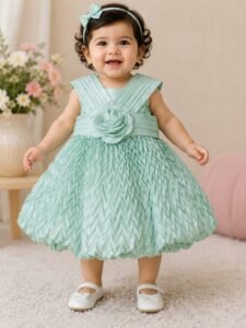 Premium Crepe Silk Frock for Baby Girls
