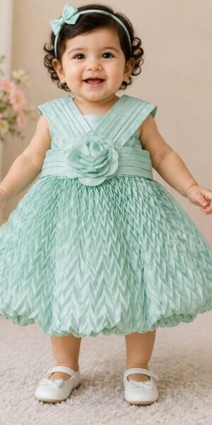 Premium Crepe Silk Frock for Baby Girls