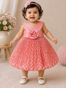 Premium Crepe Silk Frock for Baby Girls