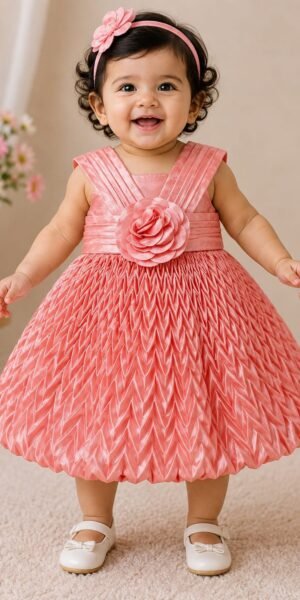 Premium Crepe Silk Frock for Baby Girls