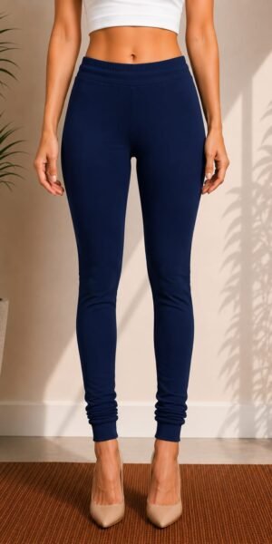 Premium Churidar Leggings -Navy Blue