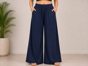 Premium Cotton Free Size navy blue Palazo