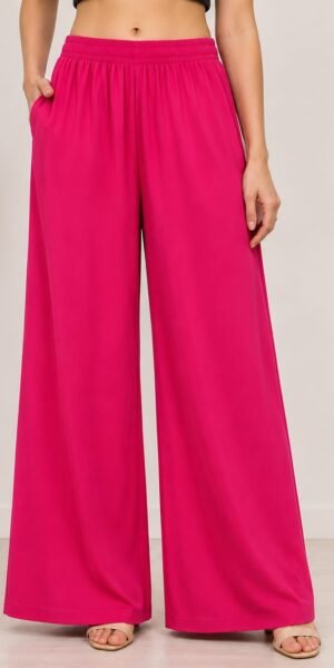 Premium Cotton Free Size rani colour Palazo