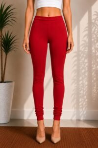 Premium Churidar Leggings -Red