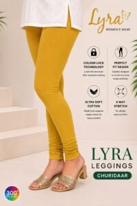 Premium Churidar Leggings -Yallow Gold
